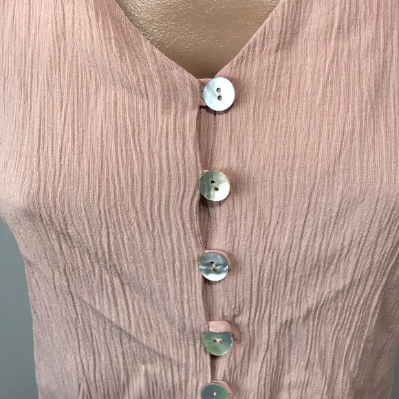 Pastille Vintage Dusty Pink Button Front Shirt - Picture 2 of 4